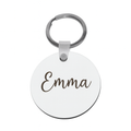 Porte‑clé rond personnalisable – Sublimation une face